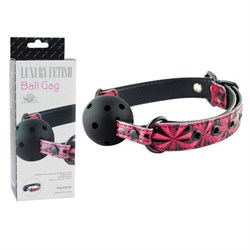 Кляп шарик дышащий Ball Gag красный Д21008-01 - фото 4097