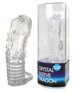 Насадка закрытая в форме дракона Crystal sleeve dragon 13,5 см EE-10101 - фото 6311