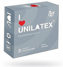 Презервативы Unilatex Ribbed ребристые №3 3018 - фото 7520