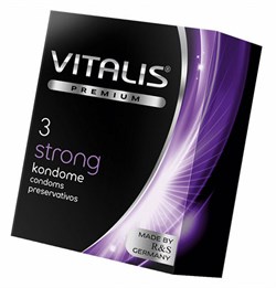 ПРЕЗЕРВАТИВЫ ''VITALIS'' PREMIUM №3 STRONG - СВЕРХПРОЧНЫЕ (ШИРИНА 53MM) 273 - фото 7552