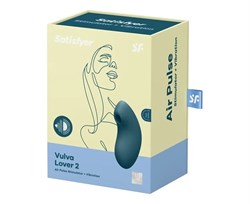 Синий вакуум-волновой вибростимулятор Satisfyer Vulva Lover 2 - фото 8003