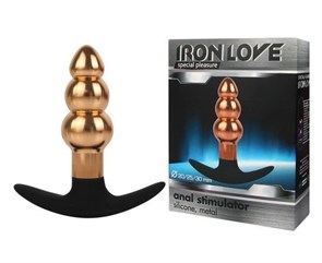 Iron love анальная втулка золотая IL-28010 зол