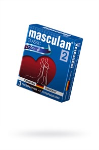 301 Презервативы Masculan Classic 2,  3 шт.  С пупырышками (Dotty) 301.1