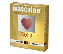 Презервативы Masculan 5 Ultra золотого цвета 3 шт 321