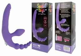 Страпон двойной Sweet toys фиолетовый 34 см ST-40185-5