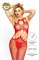 Костюм-сетка и стринги Candy Girl Jazmyn красные OS 843022-RED-OS - фото 4407